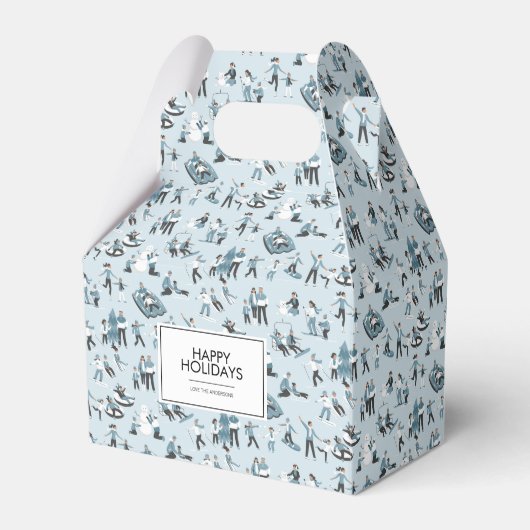 Ballotins Vacances de Noël en famille d'hiver (Verso)