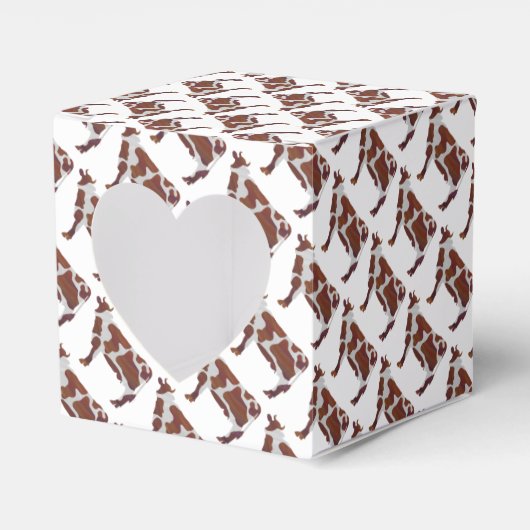 Ballotins Vache Brown et blanche Silhouette (Verso)