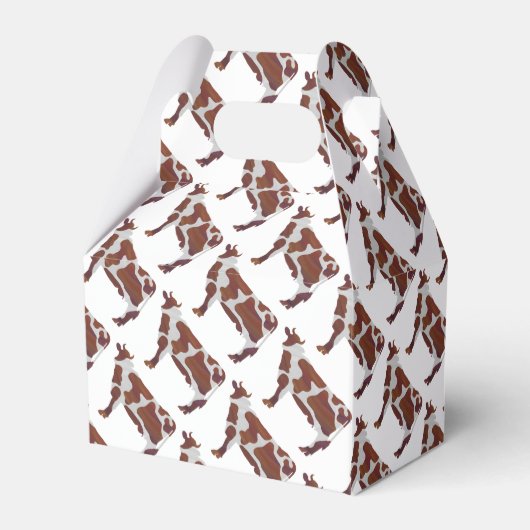 Ballotins Vache Brown et blanche Silhouette (Verso)