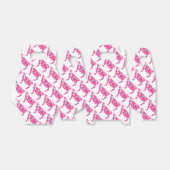 Ballotins Vache rose chaud et blanc Silhouette (Déplié)