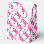 Ballotins Vache rose chaud et blanc Silhouette (Ouvert)