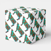 Ballotins Vache Silhouette Brown et Turquoise (Arrière)