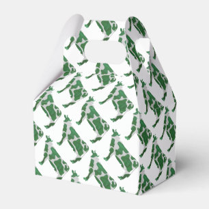 Ballotins Vache Silhouette verte et blanche