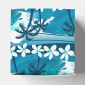 Ballotins vague de surf tropicale avec palmiers (Haut)