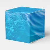 Ballotins vague d'eau bleue coussin (Verso)