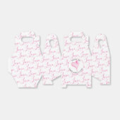 Ballotins Valentines Box Pink Love Typographie Motif (Déplié)