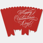 Ballotins Valentines Day Elegant Calligraphy Red (Déplié)