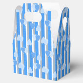 Ballotins Valentine's Day hearts on striped background  (Ouvert)