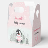 Ballotins Valentines d'hiver Penguin Baby shower fille (Ouvert)