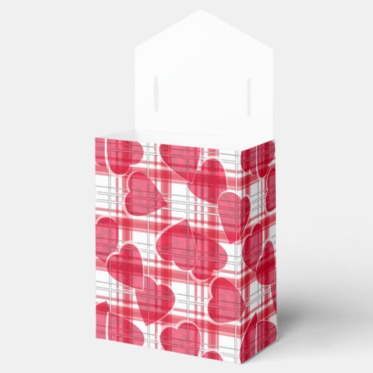 Ballotins Valentines invisibles Jour coeur rouge à damiers p (Ouvert)