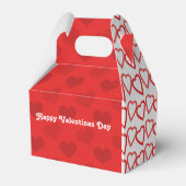 Ballotins Valentines Jour Rouge et Coeurs blancs Ballotin (Arrière)