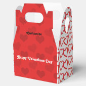 Ballotins Valentines Jour Rouge et Coeurs blancs Ballotin (Ouvert)