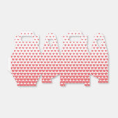 Ballotins Valentines Motif en forme de coeur rouge (Déplié)