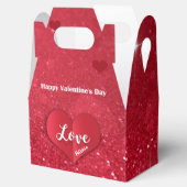 Ballotins Valentines Red Paper Heart Parties scintillant Bal (Ouvert)