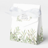 Ballotins Végétation moderne Foliage Mariage Favor Box (Verso)