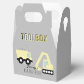 Ballotins Véhicules de construction Boîte à outils gris Anni (Ouvert)
