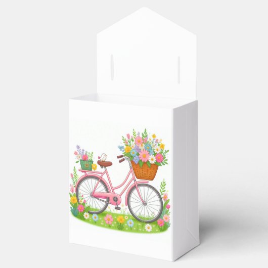 Ballotins Vélo de printemps avec fleurs et oiseaux (Ouvert)