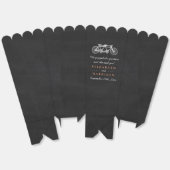 Ballotins Vélo Tandem Sur Mariage Chalkboard (Déplié)