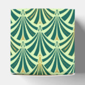 Ballotins Ventilateur Art Déco motif - vert pin et menthe (Haut)