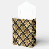 Ballotins Ventilateurs géométriques Gold et Black Art Déco (Ouvert)