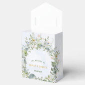 Ballotins Verdure Dusty Blue Aquarelle Fleur sauvage Mariage (Ouvert)