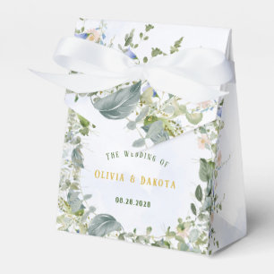Ballotins Verdure Dusty Blue Aquarelle Fleur sauvage Mariage