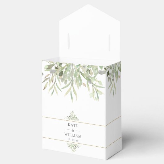 Ballotins Verdure Moderne Élégant Merci Mariage (Ouvert)