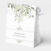 Ballotins Verdure Moderne Élégant Merci Mariage (Arrière)