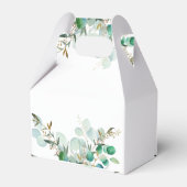 Ballotins Verdure Monogramme Mariage Faveur Boîtes (Arrière)
