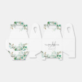 Ballotins Verdure Monogramme Mariage Faveur Boîtes (Déplié)