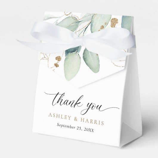 Ballotins Verdure or Eucalyptus Rustique Mariage (Verso)