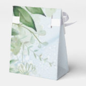 Ballotins Verdure rustique Dusty Blue Airy Wedding Favor Box (Arrière)