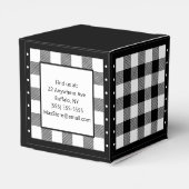 Ballotins Vérification de Buffalo - Classique noir et blanc (Arrière)