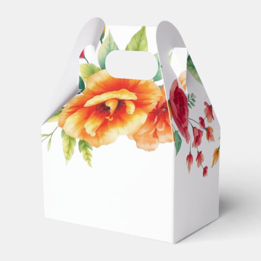 Ballotins Verona coucher de soleil oranger fleurs mariage Me (Arrière)