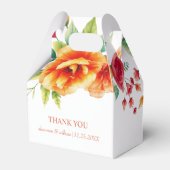 Ballotins Verona coucher de soleil oranger fleurs mariage Me (Verso)