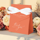 Ballotins Verona Sunset Orange Simple Merci Mariage