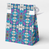 Ballotins Verre de taches avec Motif d'angle bleu et violet (Arrière)