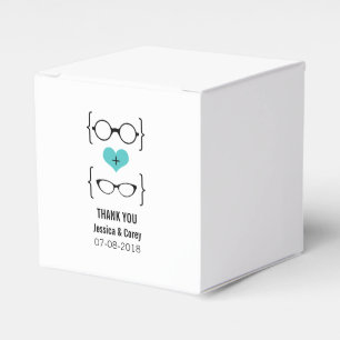 Ballotins Verres Aqua Geeky Mariage Favor Boxes