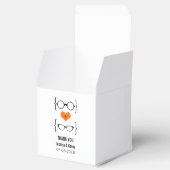 Ballotins Verres Orange Geeky Mariage Favor Boxes (Ouvert)