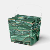 Ballotins Vert Agate Or Glitter Geode Marbre Nom Personnalis (Verso)