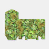 Ballotins Vert anglais Ivy Nature Motif d'aquarelle (Déplié)