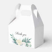 Ballotins Vert & blanc Elégant Mariage Floral (Arrière)