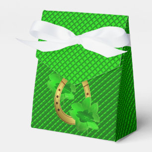 Ballotins vert,cadeau de chance, fer à cheval, trèfle, vert,