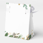 Ballotins Vert doré sur blanc | Mariage de Noël (Arrière)