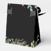 Ballotins Vert doré sur noir | Mariage de Noël (Arrière)