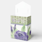 Ballotins Vert doux avec Motif Rose violet (Ouvert)