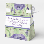 Ballotins Vert doux avec Motif Rose violet (Arrière)