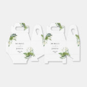 Ballotins Vert Floral Moderne Mariage élégant (Déplié)