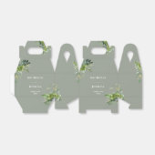 Ballotins Vert Floral Moderne Sage Vert Mariage (Déplié)