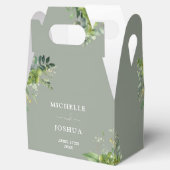 Ballotins Vert Floral Moderne Sage Vert Mariage (Ouvert)